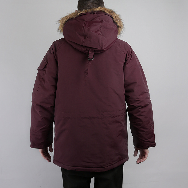 мужская бордовая куртка Carhartt WIP Anchorage Parka I021866-black - цена, описание, фото 6